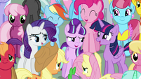 Main cast and Starlight "Friends can change the world" S5E26