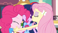 Mane six group hug closeup EG2