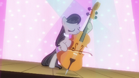 Octavia playing on the theater stage S9E20