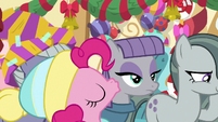 Pinkie Pie kisses Maud on the cheek MLPBGE