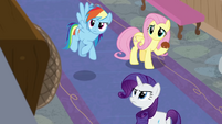 RD, Fluttershy, and Rarity hear another announcement BGES3