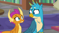 Smolder and Gallus look at each other S8E22