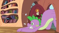 Ha, Spike got stuck, laugh out loud.