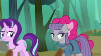 Starlight and Maud very annoyed at Pinkie S7E4