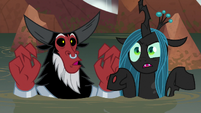 Tirek and Chrysalis making air quotes S9E8