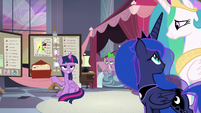 Twilight joking about her freak-outs S9E17