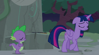 Twilight leaves Star Swirl's journal on a pedestal S7E25