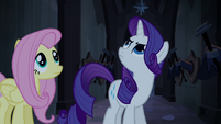 Fluttershy and Rarity in Hall of Hooves S4E03