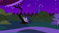 Sneaking around Canterlot.