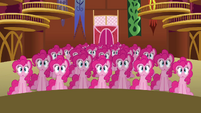 Pinkie Pie clones sitting down S3E03
