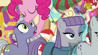 Pinkie kisses Limestone on the forehead MLPBGE