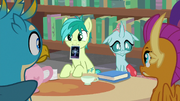 Sandbar and Ocellus tutoring their friends S8E22