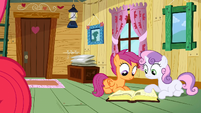 Scootaloo & Sweetie Belle searching answer S2E17