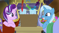 Starlight and Trixie grinning widely S8E19