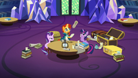 Sunburst levitating a Palominian letter opener S7E24