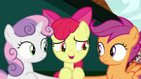 Apple Bloom agrees to play it cool S9E23
