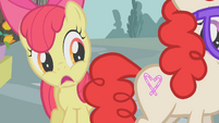 Le checking out Twist's cutie mark.