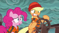 Applejack unable to steer the ship S6E22