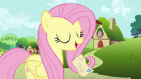 Letter falls out of Fluttershy's mouth S2E19