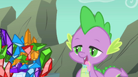Spike mouth water gems S01E19