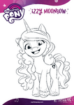 MLP G5 Hasbro website - Izzy Moonbow coloring page 2