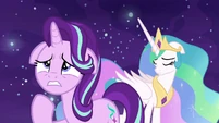 "Day, night, sun, moon — Equestria needs both of you!"