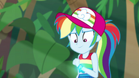 Rainbow looks at her glowing geode EGSB