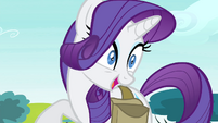 Rarity laughing at "Rariot" joke S4E23