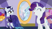 Rarity singing "that special gown that she just adores" S5E14