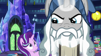 Star Swirl slams the book closed in anger S7E26