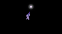 Starlight Glimmer being pulled toward a black hole S6E25