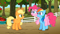 Applejack, Pinkie Pie and Rainbow Dash S02E15