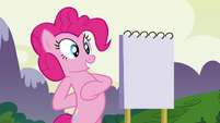 Pinkie Pie giving her clones a pop quiz S3E03