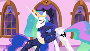 Princess Celestia and Luna hug and reconcile S7E10