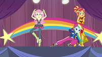 Rainbow Dash suddenly appears on-stage EGS1