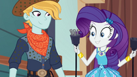 Rarity holding two ends of an electric plug EGROF