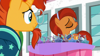 Stellar Flare turns away in a pout S8E8