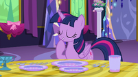 Twilight Sparkle giggling to herself S6E6