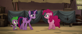 Twilight Sparkle scolding Pinkie Pie MLPTM