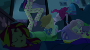 Twilight sneaks around her sleeping friends EG2