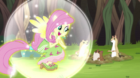 Fluttershy ponying up EG4