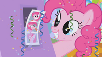 Pinkie Pie's photos dispensed S1E03