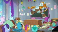 Rockhoof jumping from the desk S8E21