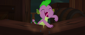 Spike drumming happily MLPTM