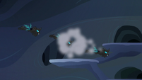 Changelings fly through fourth puff of smoke S6E26