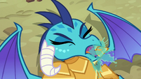 Princess Ember coughing up water S6E5
