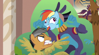 Rainbow and Quibble making goofy faces S6E13