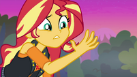 Sunset Shimmer looking at her hands EGFF