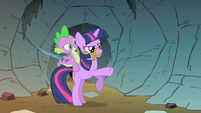 Twilight Sparkle being the steed for Spike S1E19