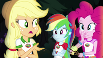 Applejack "makin' up just to scare us" EG4